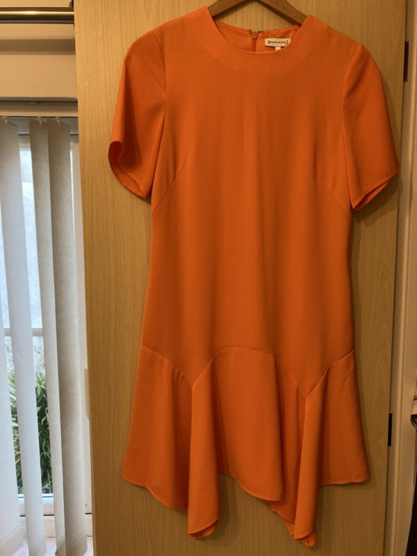 second hand Warehouse Orange floaty dress  7.00 OWNI