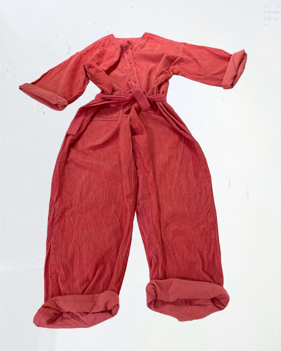 second hand Humphries &amp; Begg Humphries &amp; Begg Pink Cord Boilersuit in Size XL 45 OWNI