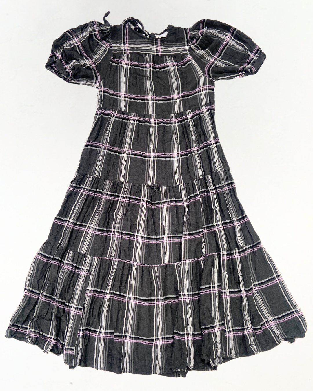 second hand Topshop Topshop Checkered Smock Dress Size Small 5 OWNI