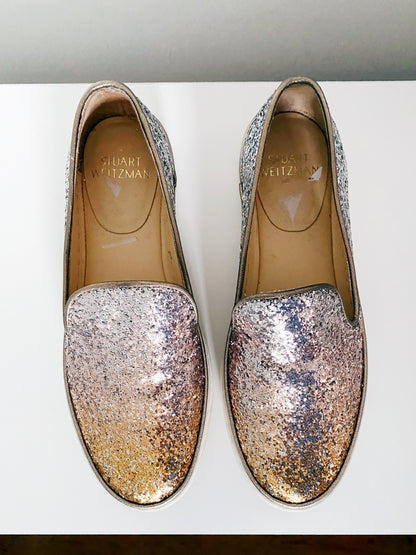 Preloved Metallic loafers