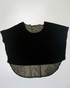 second hand Unknown Black Boxy Velvet Top with Mesh Back 7 OWNI